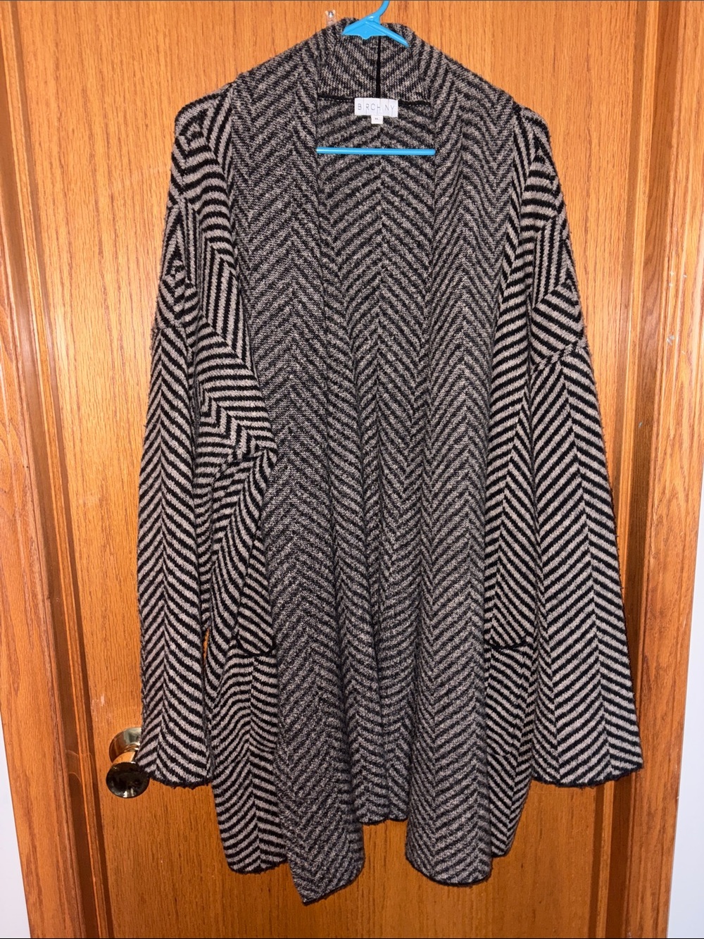 Birch NY XL Marled Gray Knit Sweater